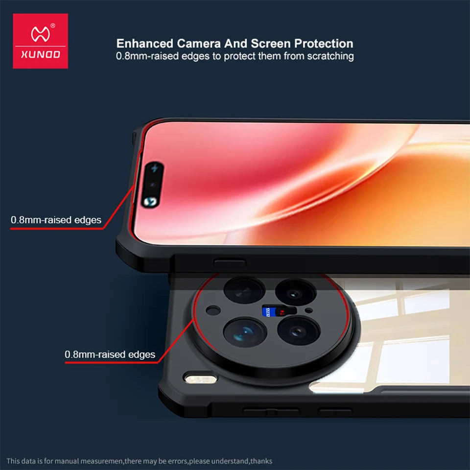 XUNDD Case For VIVO X300 X300 Pro X300 Ultra Shockproof Airbag Cover with Magnetic Stand Kickstand PC+TPU Clear Funda Capinha