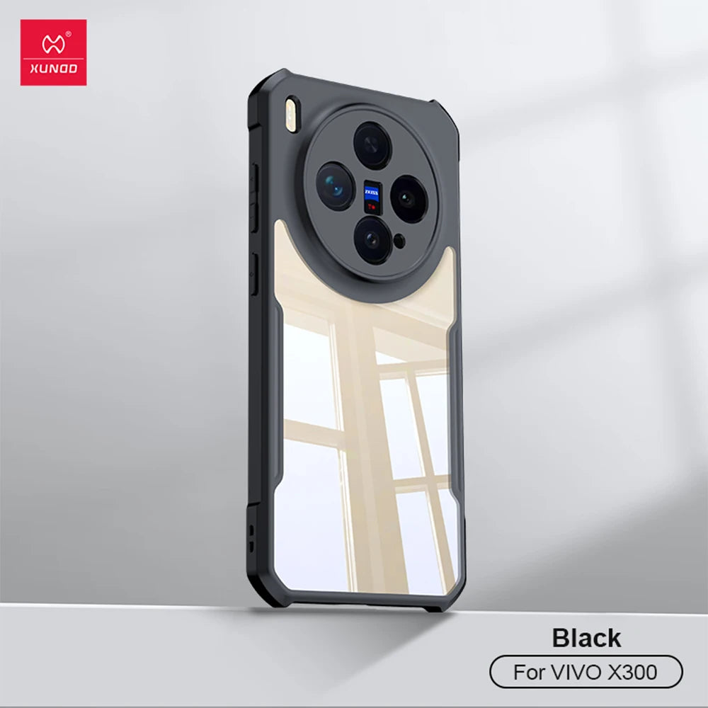 XUNDD Case For VIVO X300 X300 Pro X300 Ultra Shockproof Airbag Cover with Magnetic Stand Kickstand PC+TPU Clear Funda Capinha
