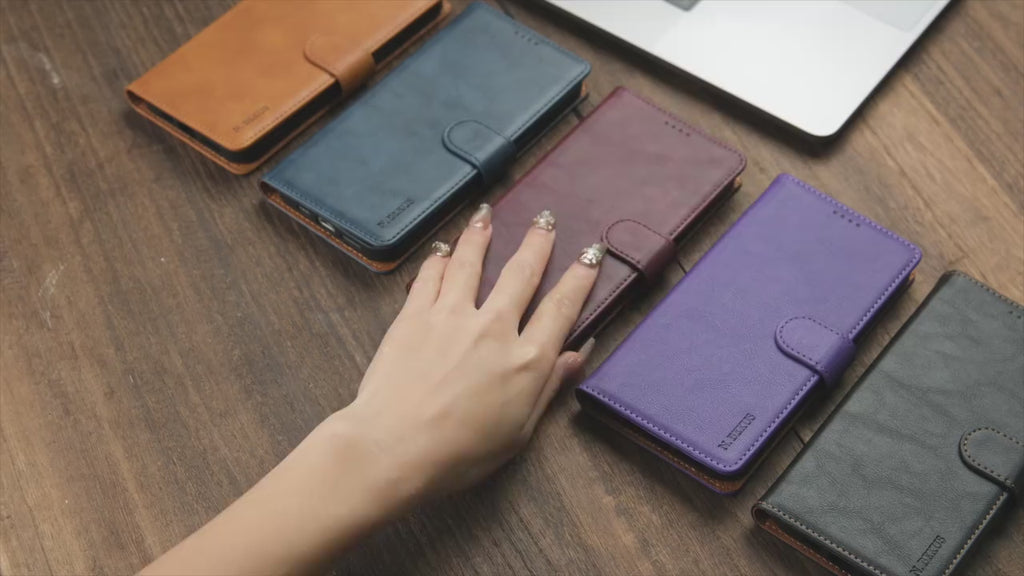 Business Leather Phone Case For Samsung Galaxy S26 S25 S24 S23 Ultra S22 S21 FE S20 S10 Plus Note20 Flip Card Wallet Cover Etui
